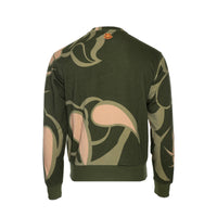 Kenzo Paris SS21 Seasonal Logo Print Classic Sweater Olive