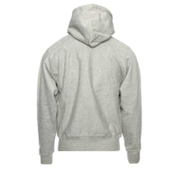 Champion Reverse Weave Zipped Hoodie Varsity Logo Grey