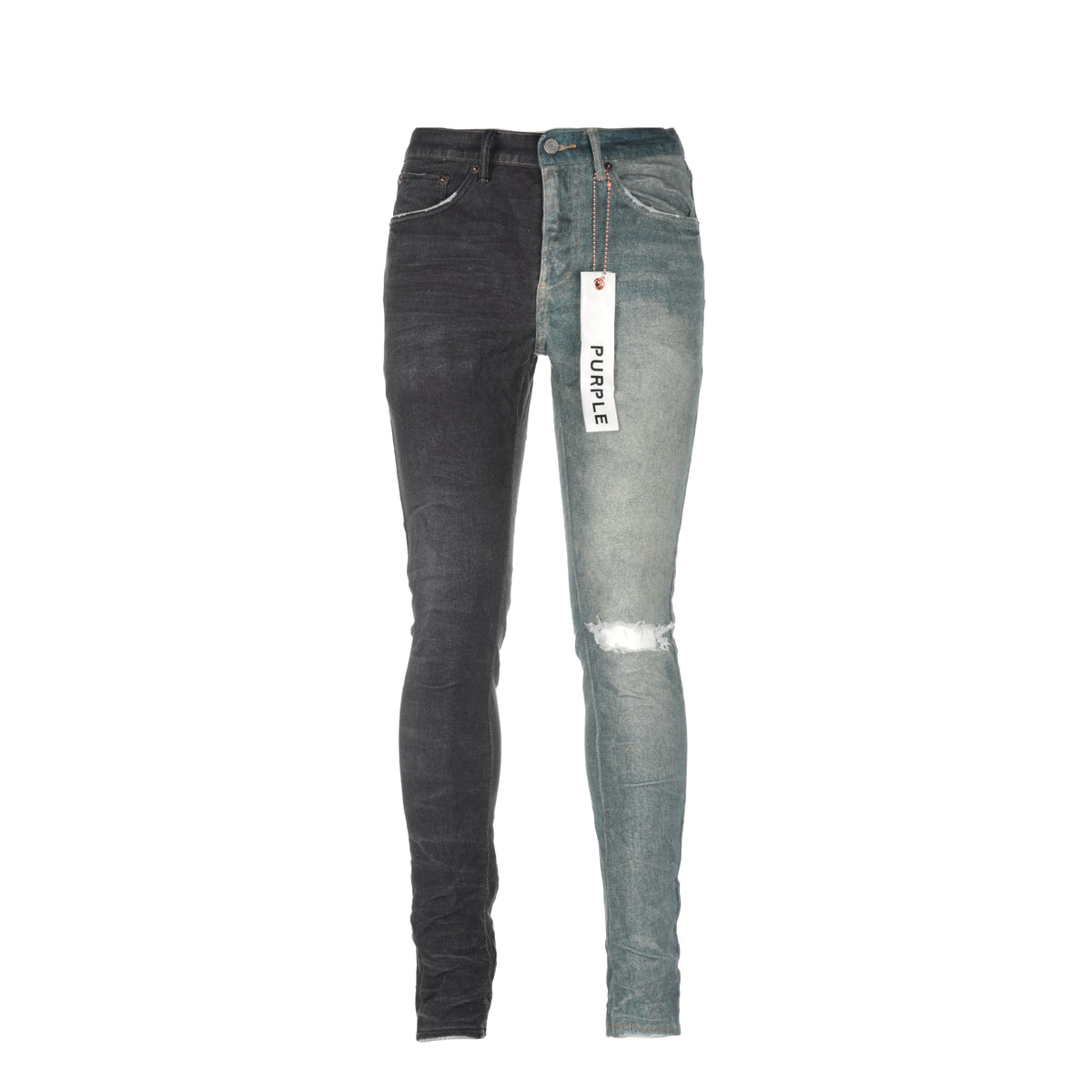 Purple Brand P001 Black Indigo Printed Men's Designer Jeans