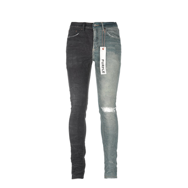 Purple Brand P001 Black Indigo Printed Men's Designer Jeans