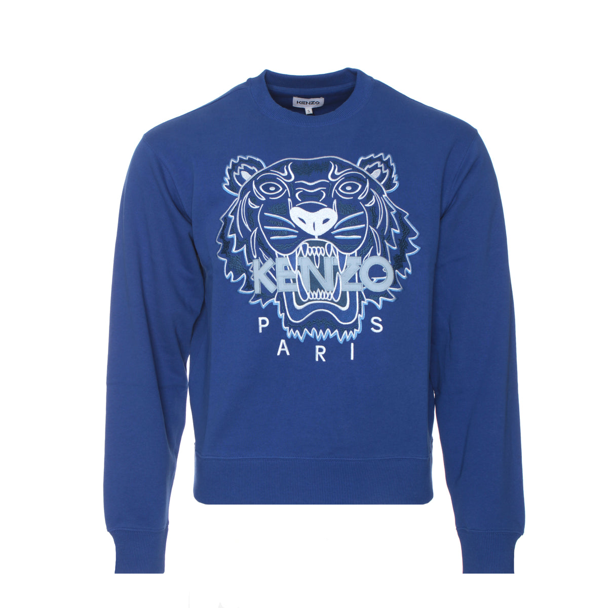 Kenzo Paris SS21 Tiger Classic Men's Pullover Sweatshirt Blue