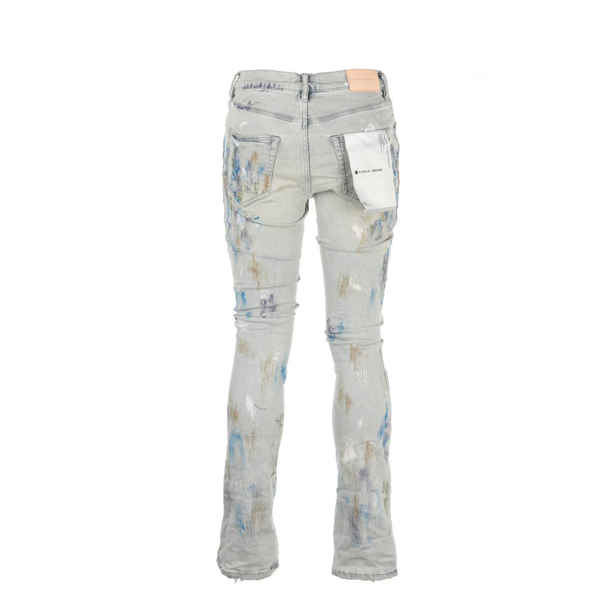 Purple Brand P004 Bootcut Super Light Indigo With Paint Jean