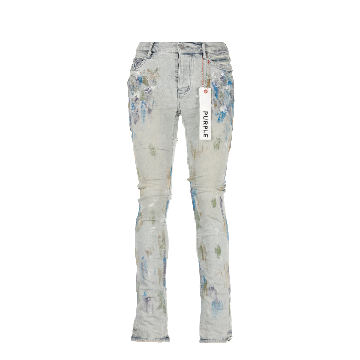 Purple Brand P004 Bootcut Super Light Indigo With Paint Jean
