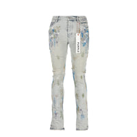Purple Brand P004 Bootcut Super Light Indigo With Paint Jean