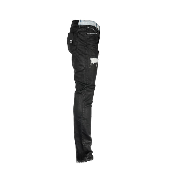 RtA Brand Bryant Black Coated Men's Designer Jeans