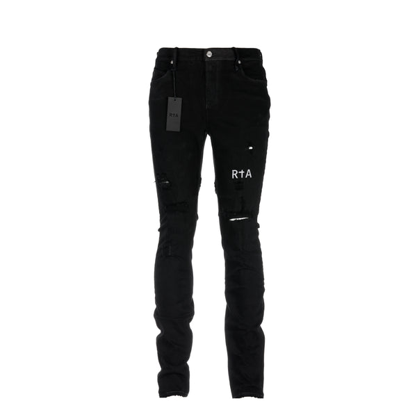 RtA Brand Bryant Blue Black Men's Designer Jeans