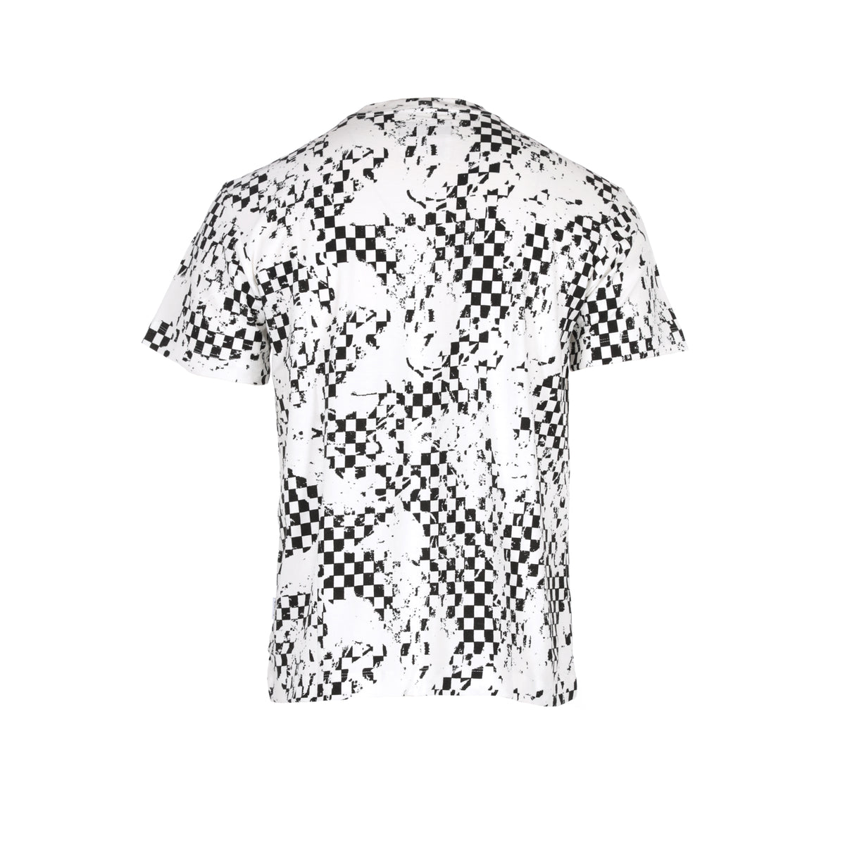 Purple Brand Textured Jersey Distressed Checkered Men's Tee