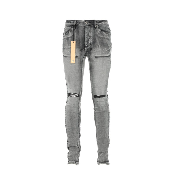 Ksubi Chitch Hypnotize Trashed Men's Designer Skinny Jeans Worn Black