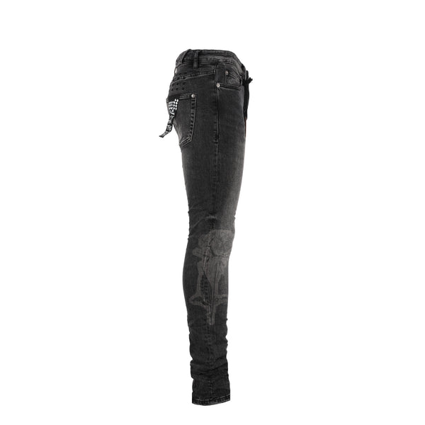 Ksubi Chitch Kut Out Ivory Men's Black Jeans