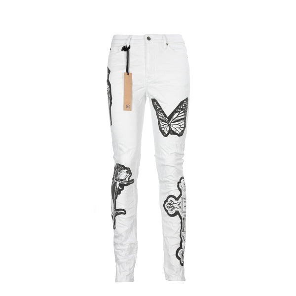 Ksubi Chitch Kut Out Ivory Men's White Jeans