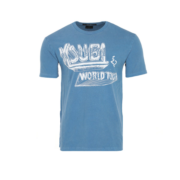 Ksubi Cities Kash Men's Graphic SS T-Shirt Blue