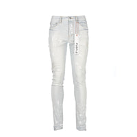 Purple Brand P001 Cream Sprayed Reflective Paint Men's Jeans