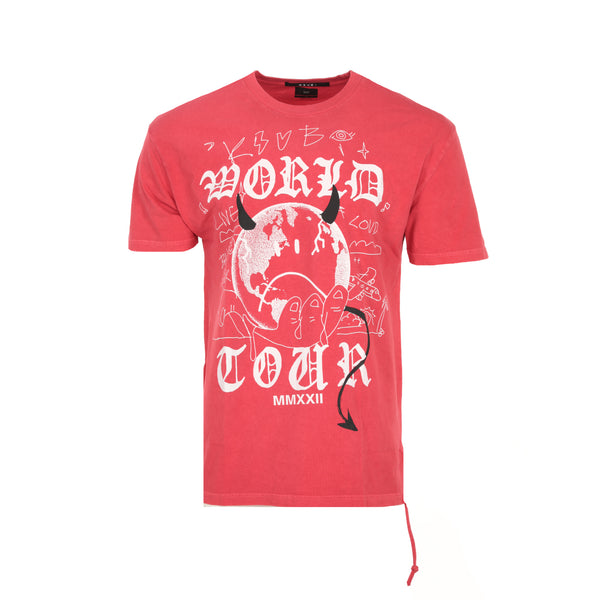 Ksubi Devil Biggie Men's Graphic SS T-Shirt Red