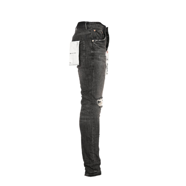 Purple Brand P002 Distressed Dirty Grey Blowout Men's Jean