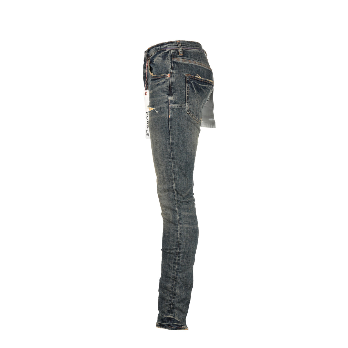Purple Brand P002 Distress Dirty Indigo Blowout Men's Jeans
