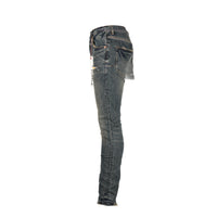 Purple Brand P002 Distress Dirty Indigo Blowout Men's Jeans