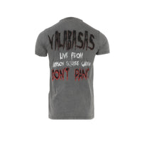 Valabasas "Don't Panic" Men's Graphic SS T-Shirt Vintage Wash Grey - SIZE Boutique