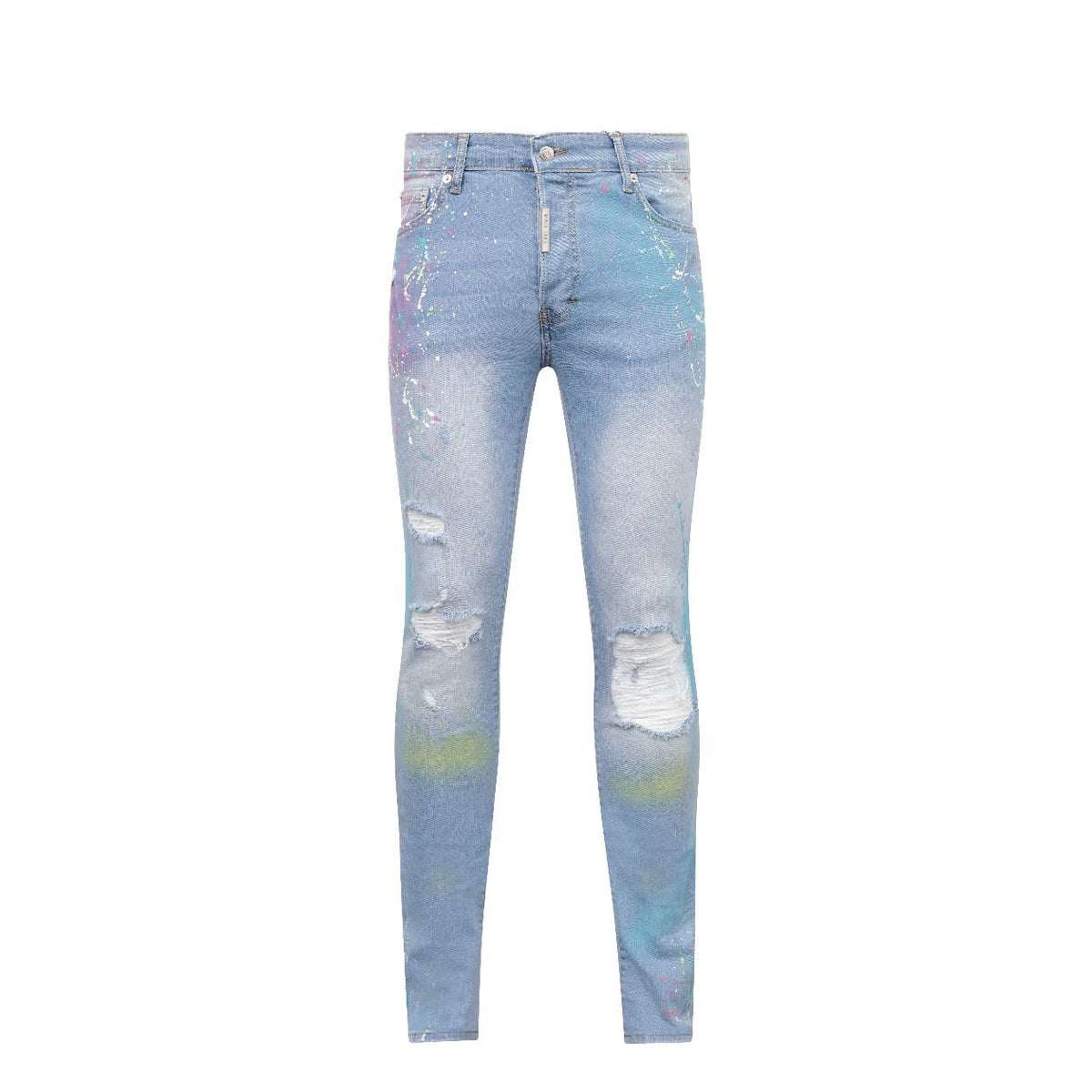 7th Heaven London Ani Paint Sim Fitted Men's Jeans