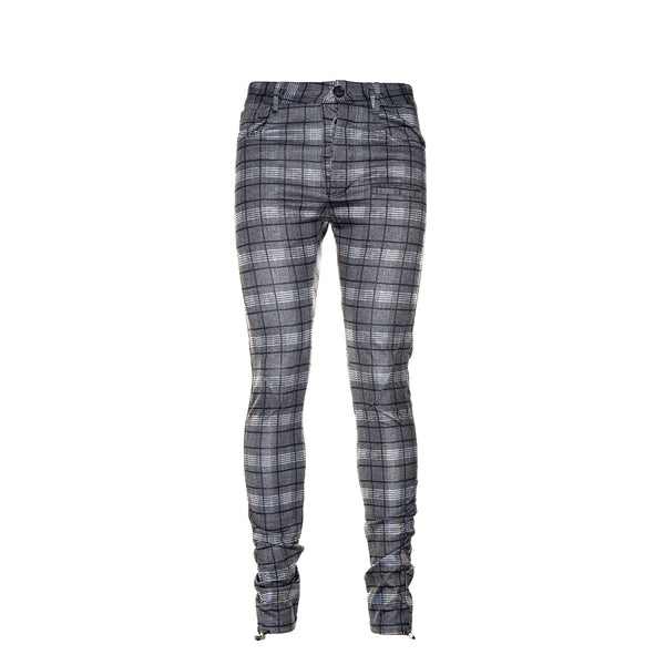Kollar Button Pant Black Plaid