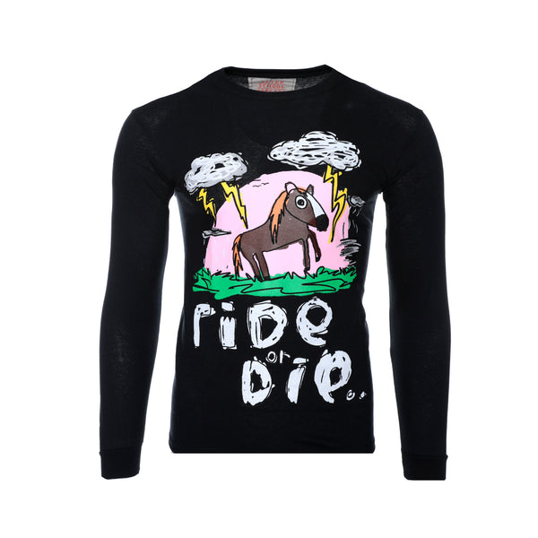 After School Special 'Ride or Die'Men's Long Sleeve Crewneck Tee