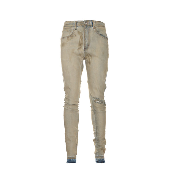 Kollar Destroyed Sand Men's Skinny Jeans