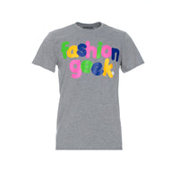 Fashion Geek Bubble Logo Tee Grey