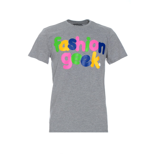 Fashion Geek Bubble Logo Tee Grey