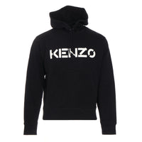 FW20 Kenzo Paris New Logo Classic Men's Hoodie Black