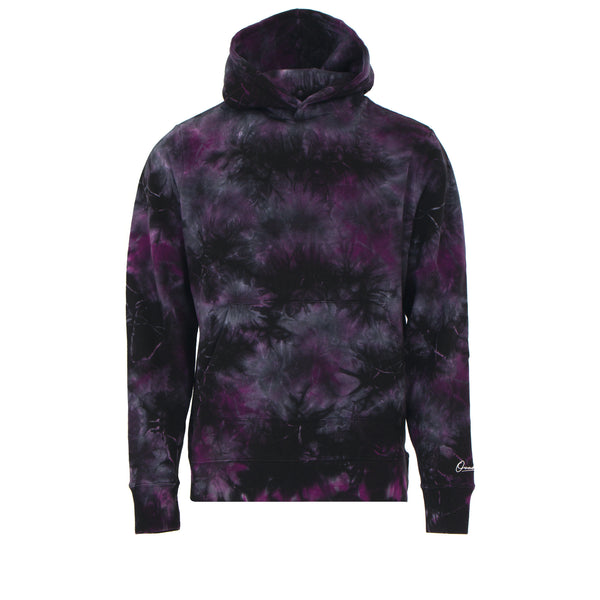 Ovadia NY Tie Dye Men's Hoodie Plum/Black