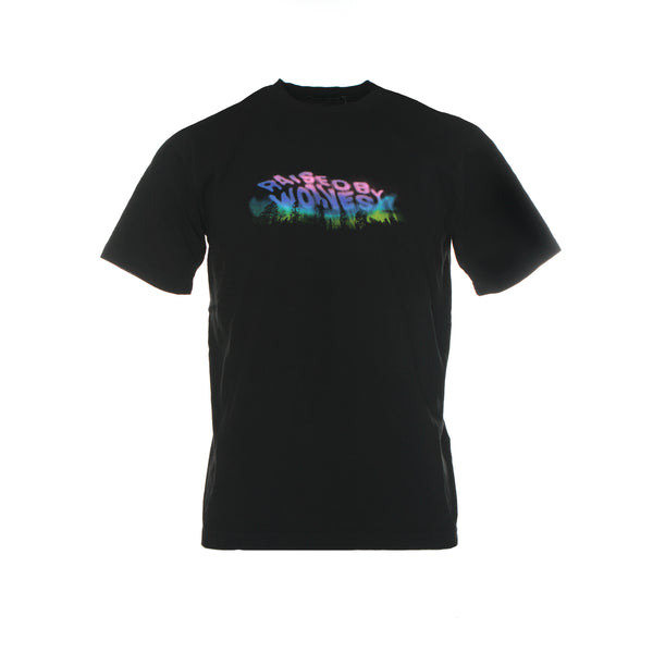 Raised by Wolves Aurora Men's Glow in the Dark Short Sleeve Tee Black