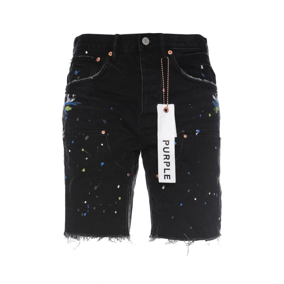 Purple Brand Carpenter Men's Denim Shorts Black
