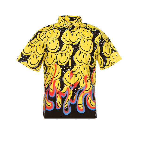 Chinatown Market Men's Smiley Flames Shirt