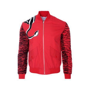 Kenzo Paris SS21 Embroidered Men's Bomber Jacket Red