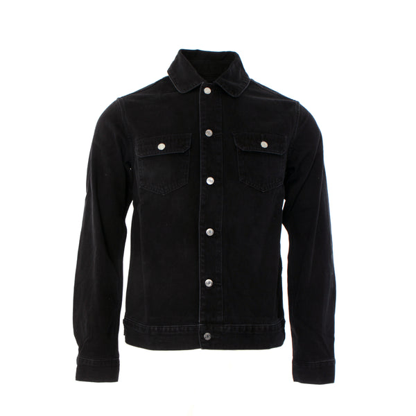 Purple Brand Denim P019 Black Denim Men's Shirt Jacket