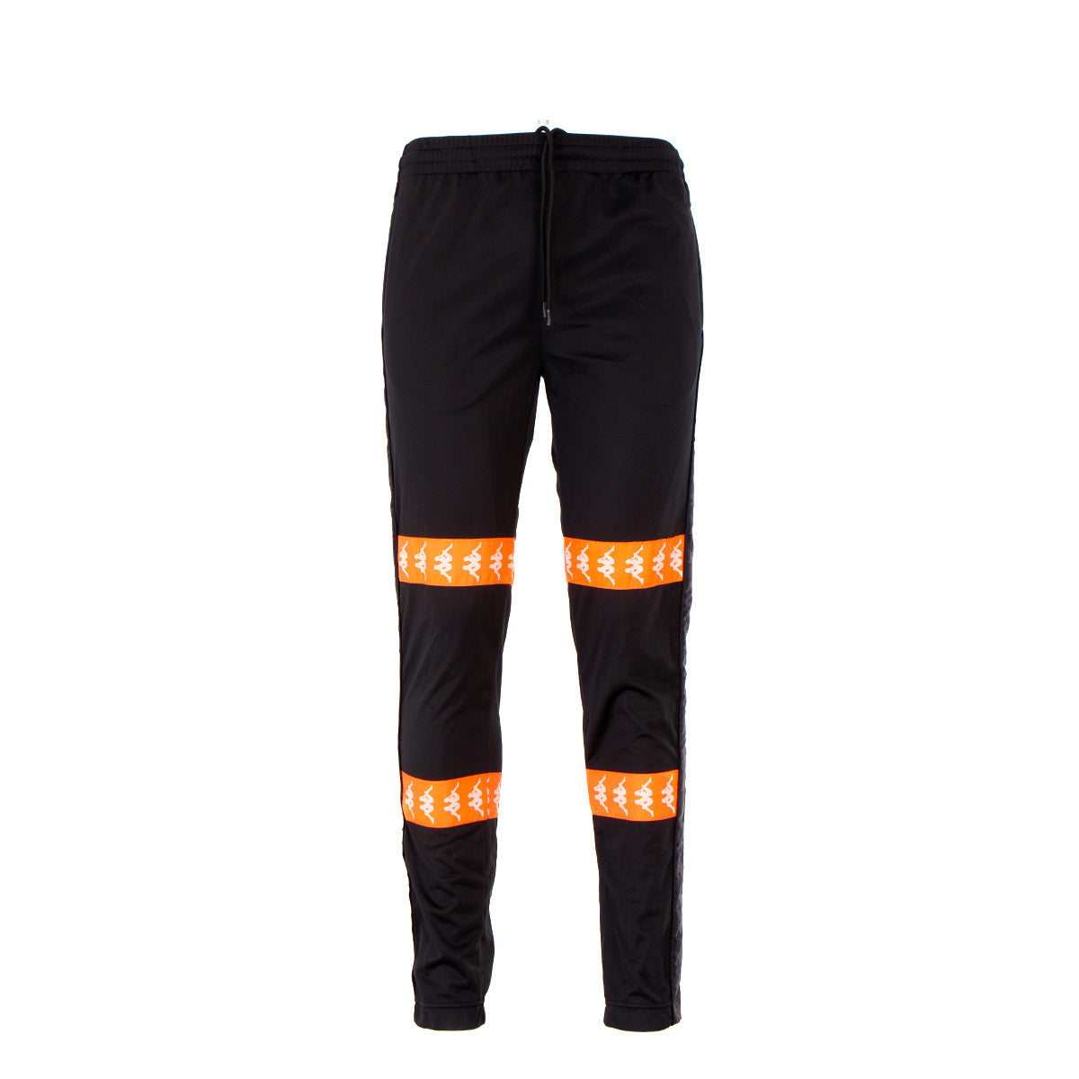 Kappa 222 Banda Canger Men's Track Pants Black/Neon Orange