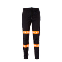 Kappa 222 Banda Canger Men's Track Pants Black/Neon Orange