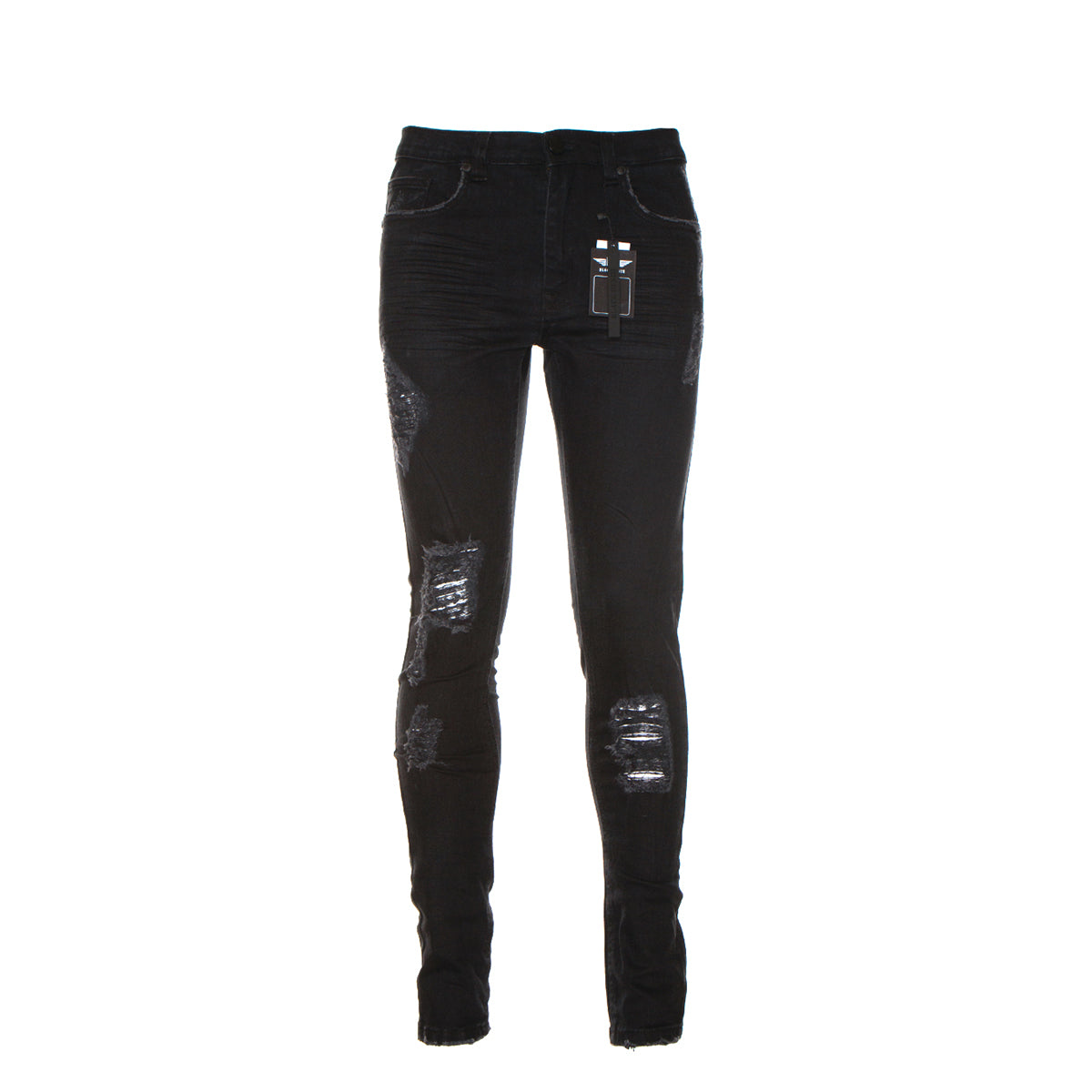 Black Denim Abyss Men's Skinny Jeans