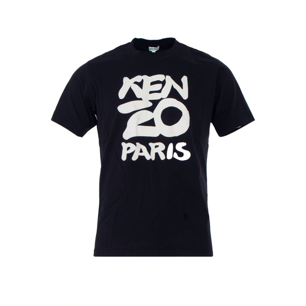 Kenzo Paris Black Crewneck Men's T-Shirt