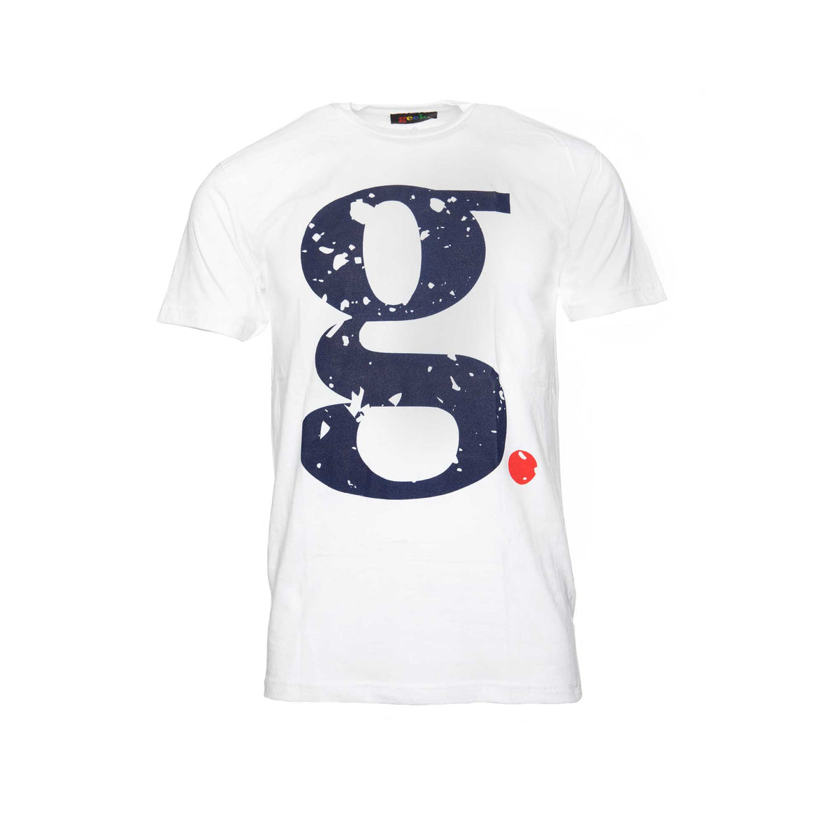 Fashion Geek Red Dot SS Graphic Men's SS Tee White