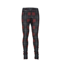 Kollar Button Pant Maroon Plaid