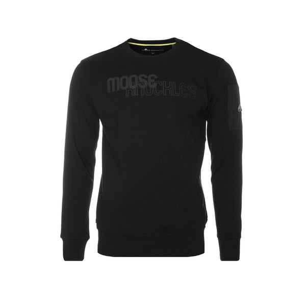 Moose Knuckles Transit Men's  Pullover Sweater Black