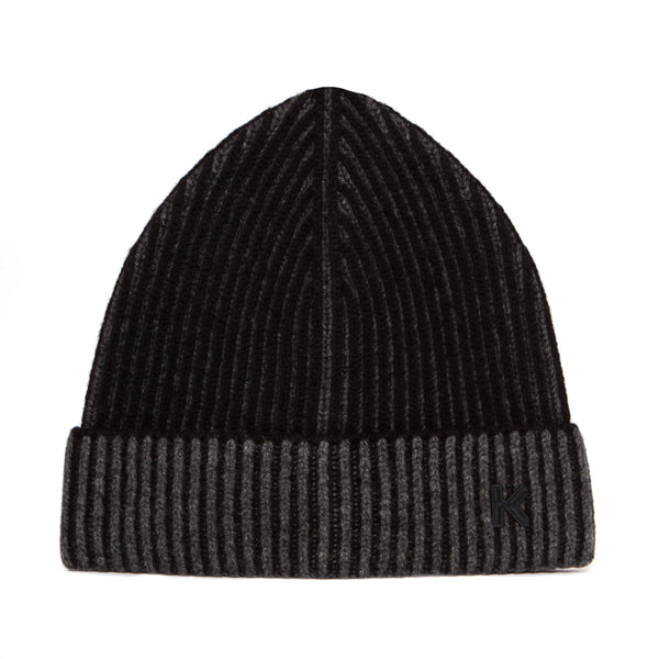 Kenzo Paris Yarn Knit Story Beanie Black