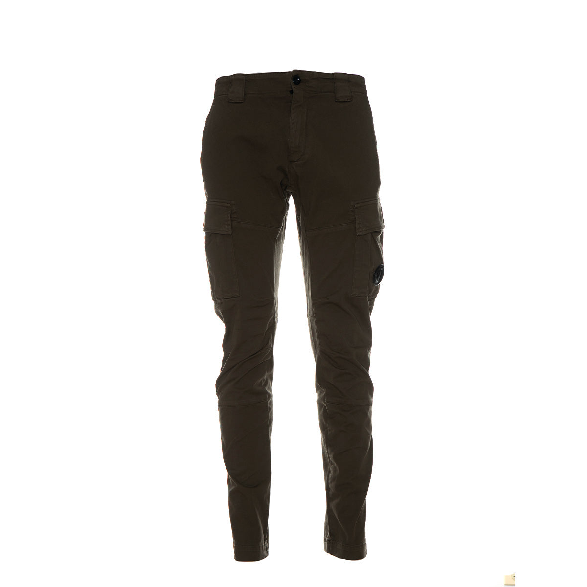 Garment Dyed Stretch Gabardine Cargo Lens Trouser