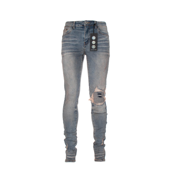 SERENEDE Yellow Stone Men's Skinny Designer Jeans
