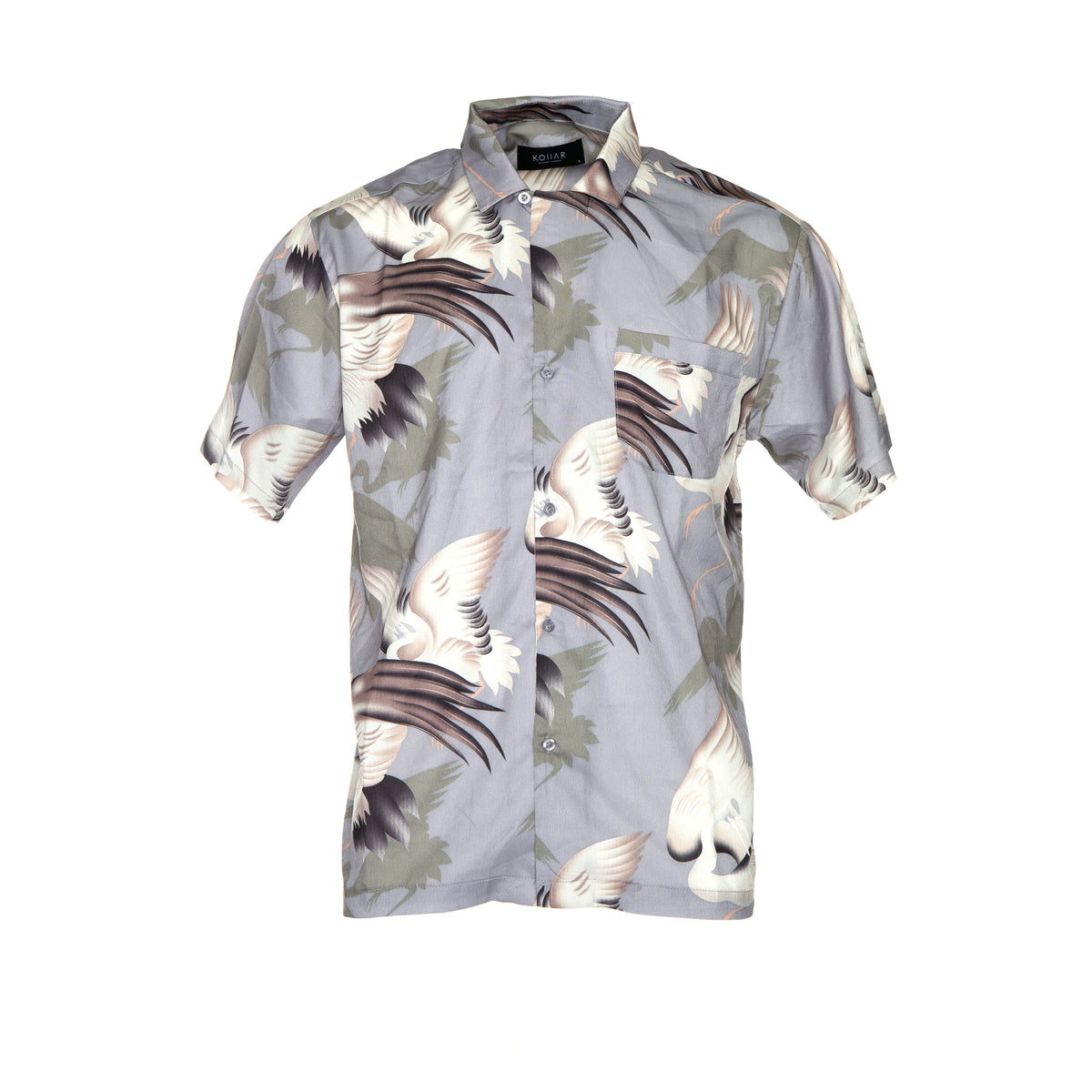 Kollar Resort Shirt - Purple Bird
