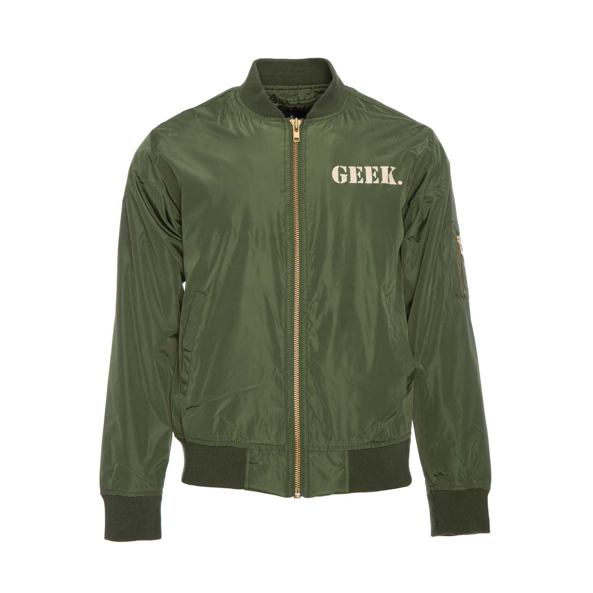 Fashion Geek by Alonzo Jackson Army Style Geek Jacket Dark Green
