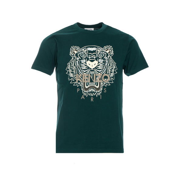 Kenzo Paris FW20 Classic Tiger Men's SS T-Shirt Green
