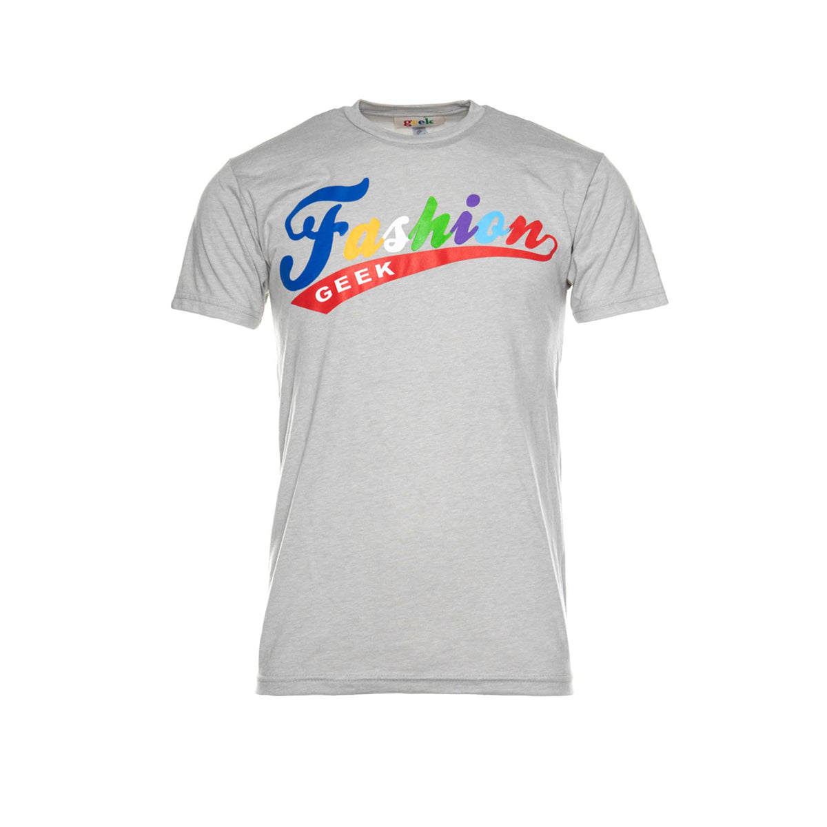 Fashion Geek Script Tee Grey
