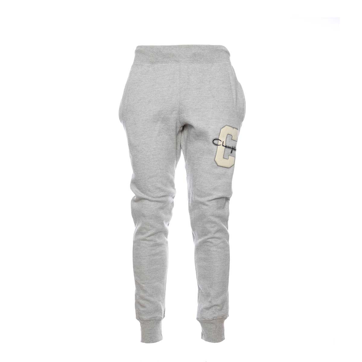Champion Reverse Weave Varsity Logo Joggers Grey