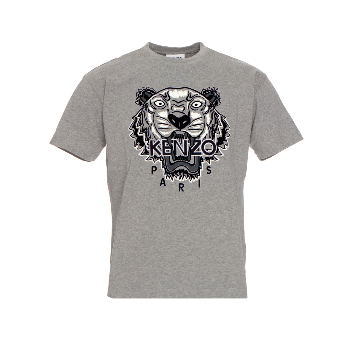 Kenzo Paris FW20 Varsity Tiger Men's SS T-Shirt Grey